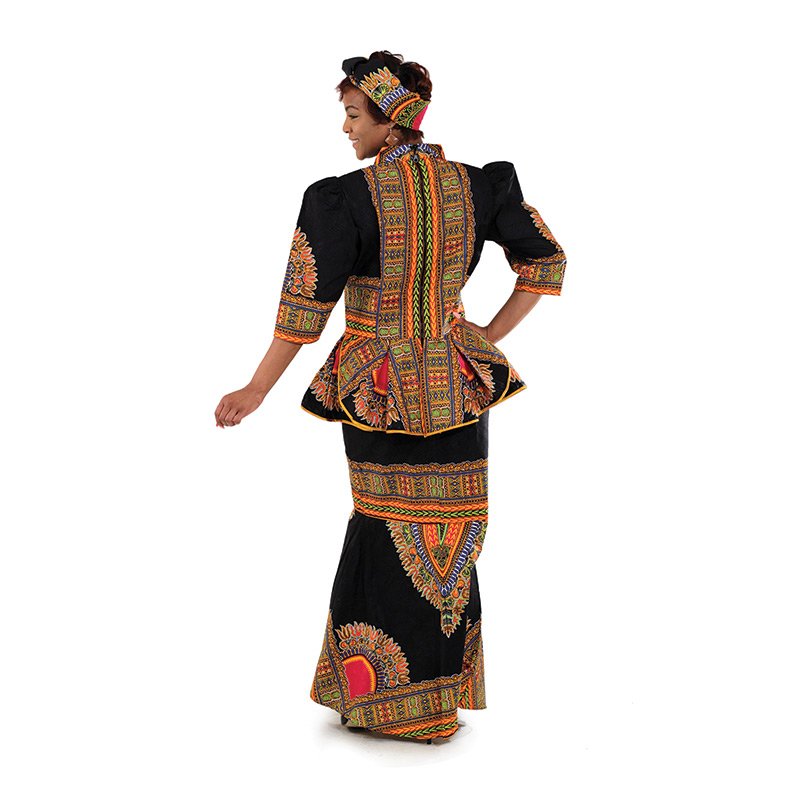 Skirt Set - African Queen Skirt Set in Dashiki Print - Afrocentric Boutique