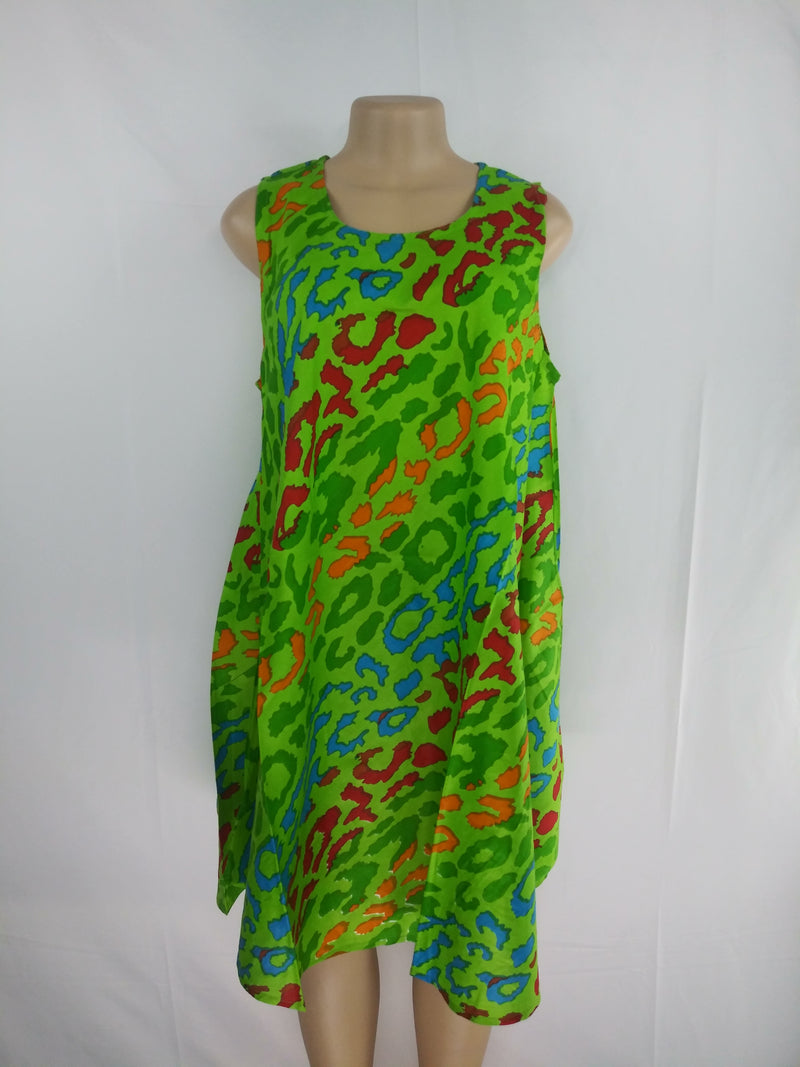 Dress Sun - Cheetah Splash Sleeveless Sundress - Afrocentric Boutique