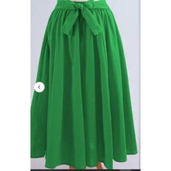 Solid Color Maxi Skirt