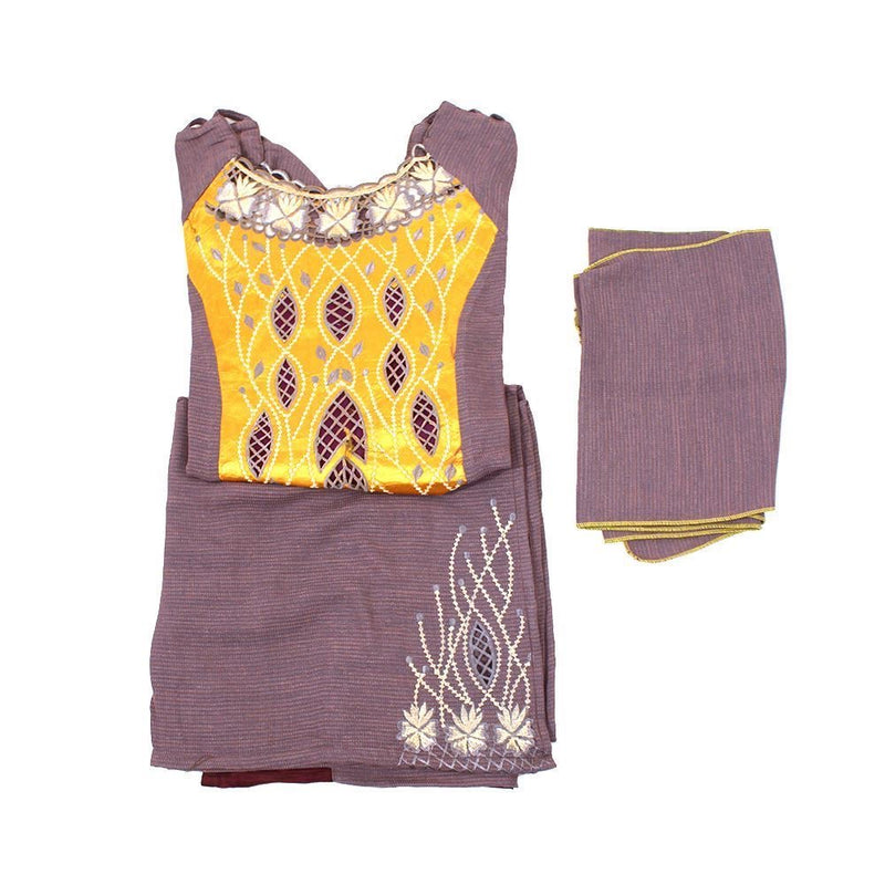 Women Sets - Laced Top & Adjustable Wrap Skirt set - Afrocentric Boutique