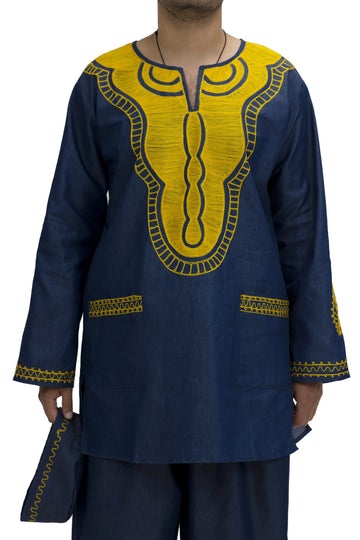 Men's Set 2187- Embroidered Men African 3pc Pant Suit - Afrocentric Boutique