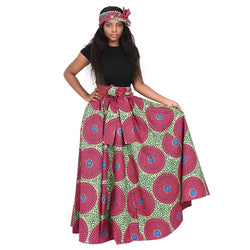 Wax Print Maxi Skirt