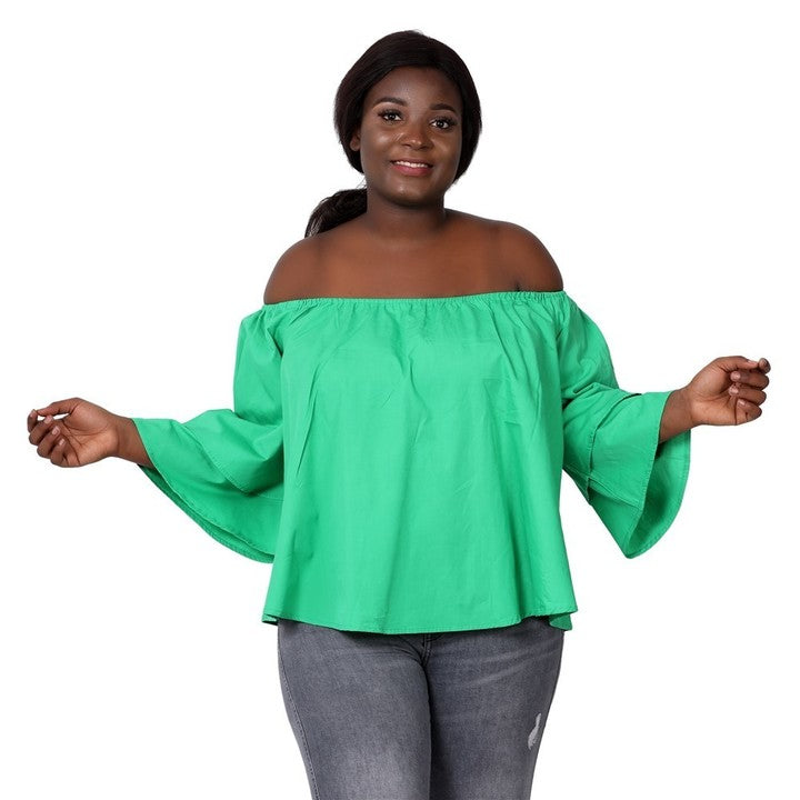 Wax Fabric Top - Green