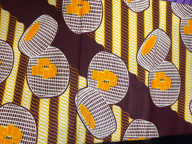 Fabric - 6 yard Bolts - Ankara Wax Cloth - 100% Cotton