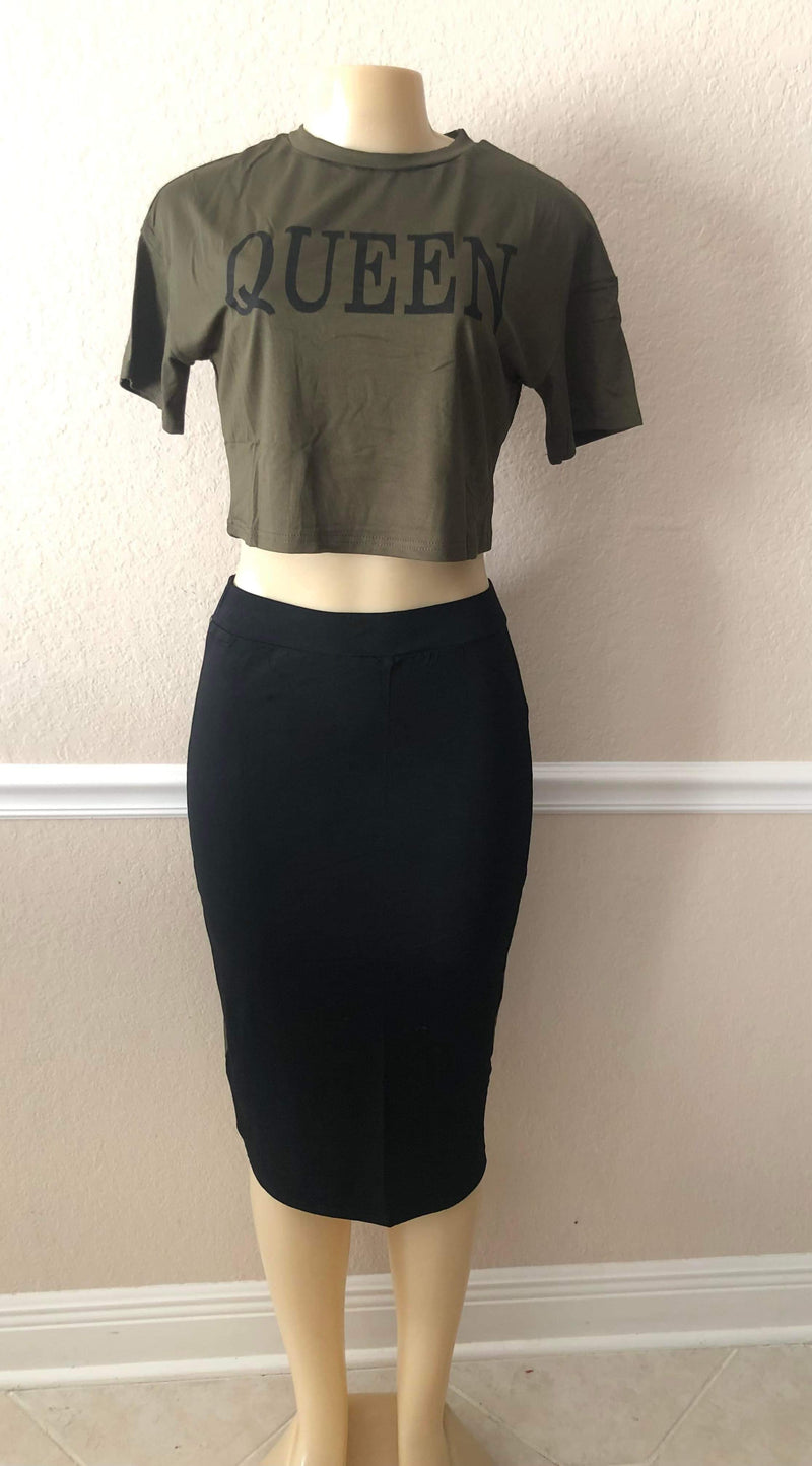 Skirt set- Queen Pencil skirt set