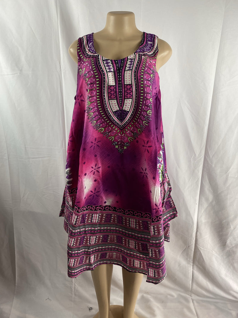 Dashiki print Umberella Dress - Afrocentric Boutique