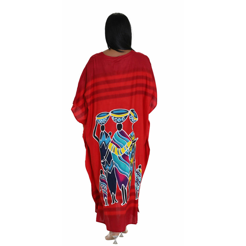 Kaftan- African Ladies with children Print Kaftan