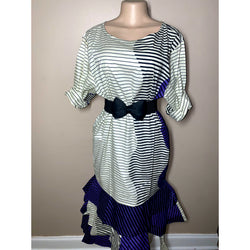 Dress- Ruffle Bottom Maxi dress with head wrap