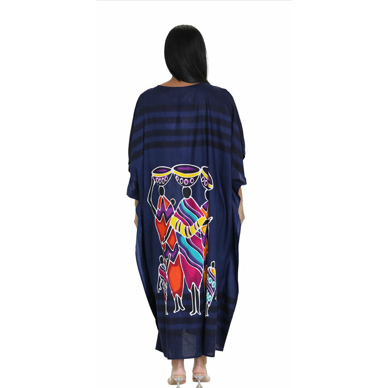 Kaftan- African Ladies with children Print Kaftan
