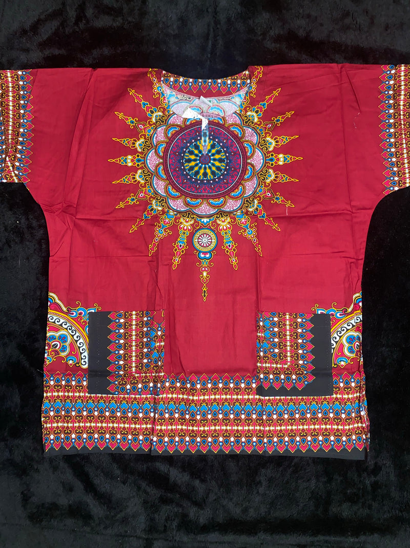 Dashikis - Star Burst Unisex Dashiki- Free size up to 3x