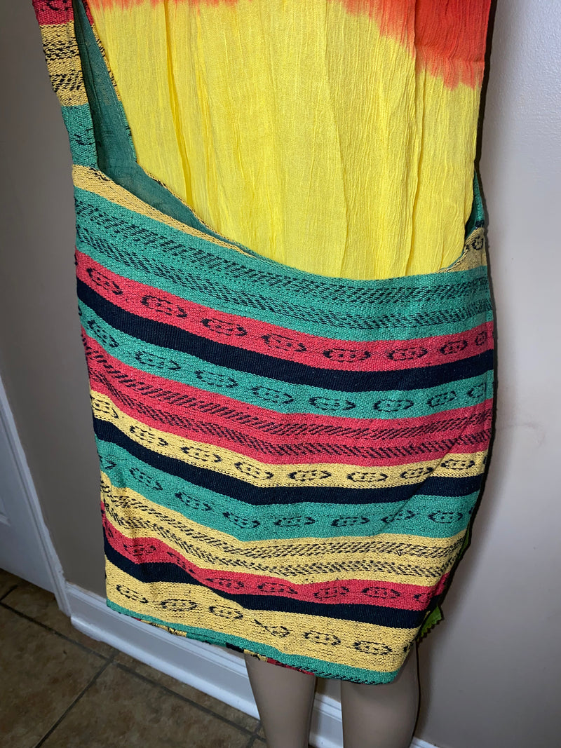Handbag/Tote- Large Rasta Festival Tote/Purse
