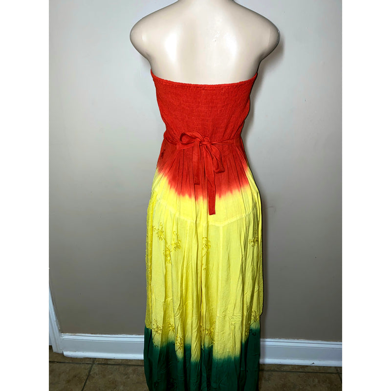 Yellow tube top dress online