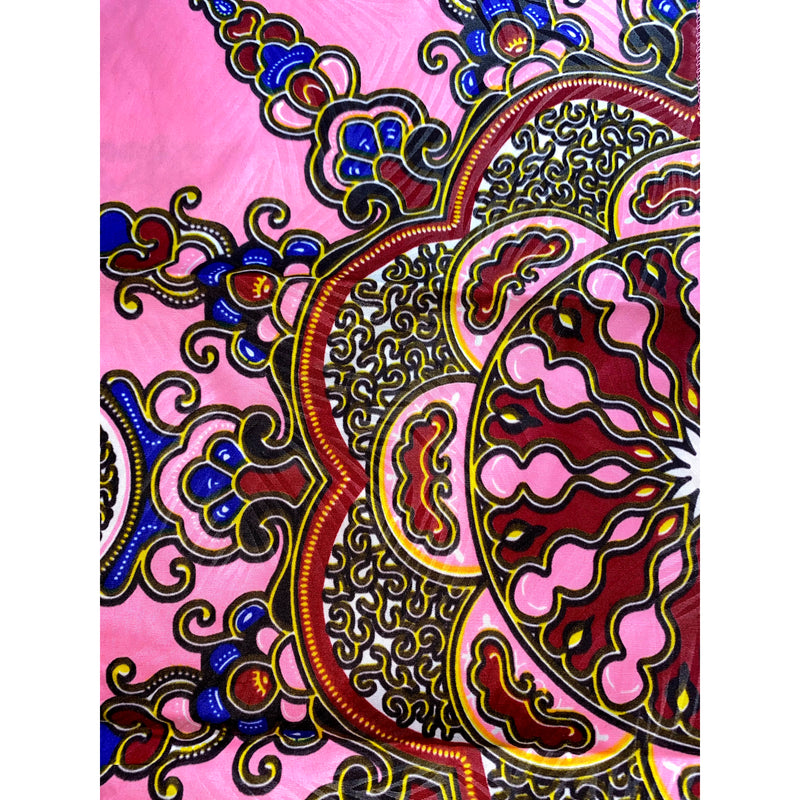 Maxi Skirt - Star Burst - Ankara African print Maxi Skirt with Matching headwrap