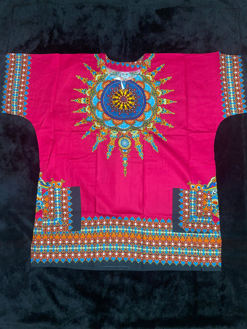 Dashikis - Star Burst Unisex Dashiki- Free size up to 3x