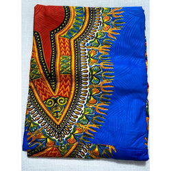Wrap Dress - Dashiki Print Sleeveless Wrap Dress with matching Head Wraps