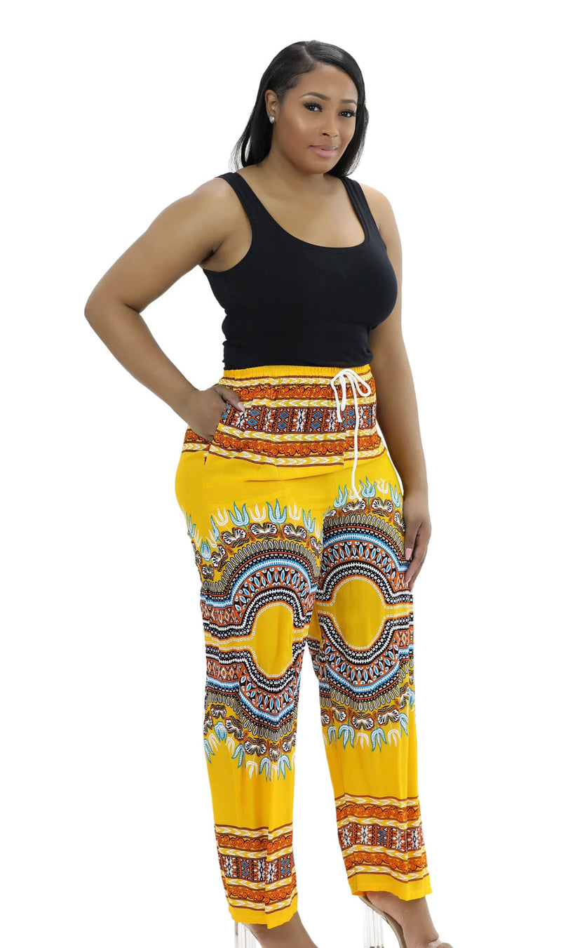Pants - Dashiki print Light weight Pants