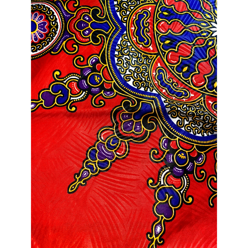 Maxi Skirt - Star Burst - Ankara African print Maxi Skirt with Matching headwrap