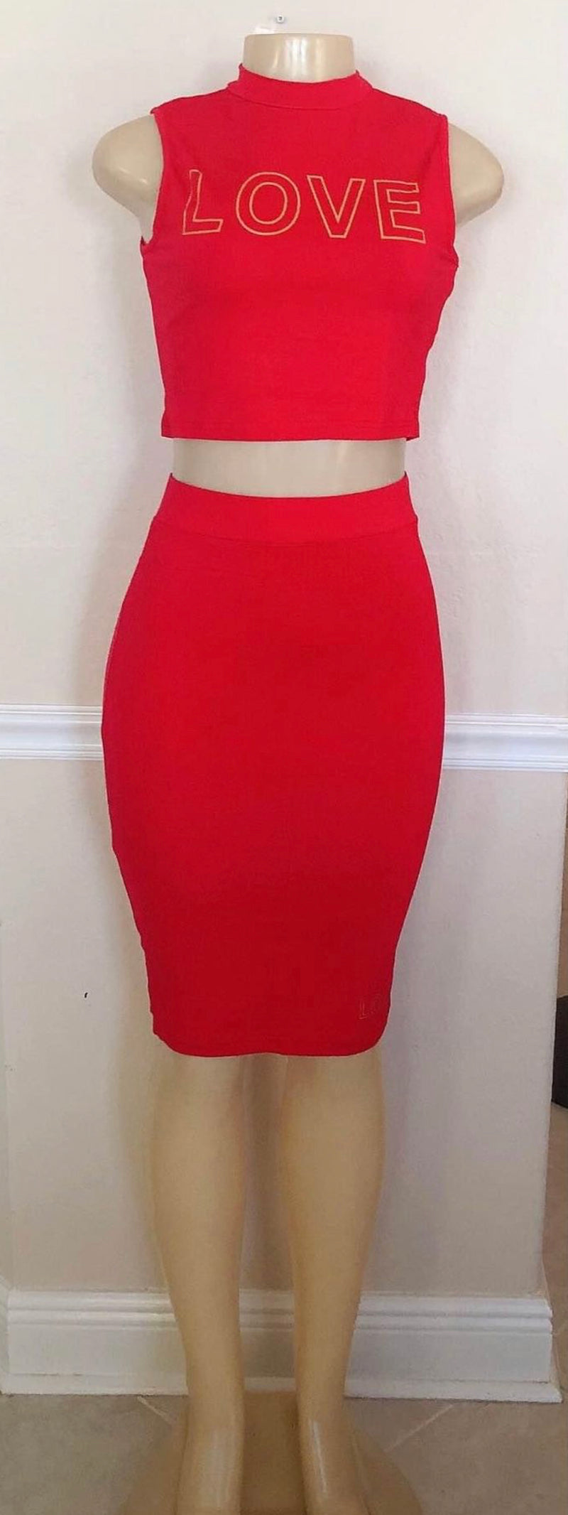 Skirt Set - Love pencil skirt set