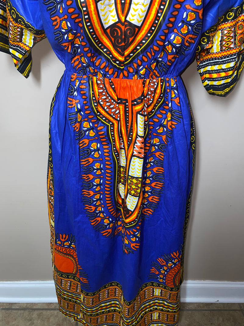 Dashiki maxi dress plus size hot sale
