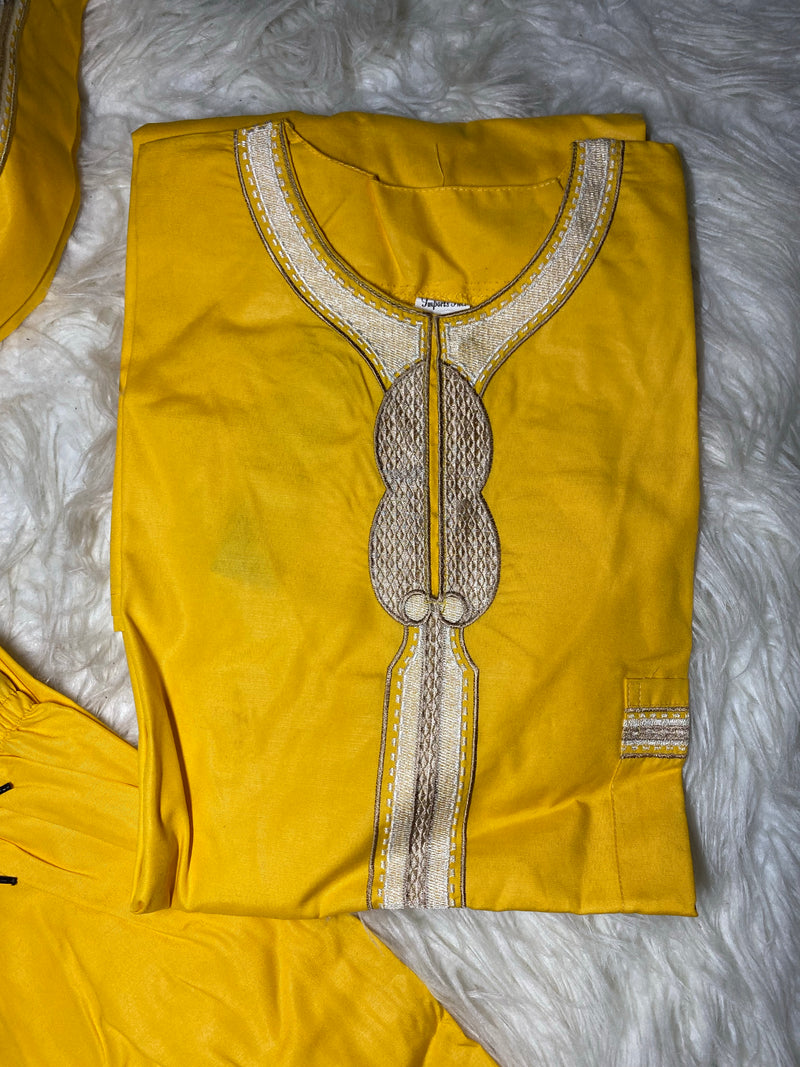 Men’s Set 829 - 3pc Classic Man Embroidered Set - Afrocentric Boutique