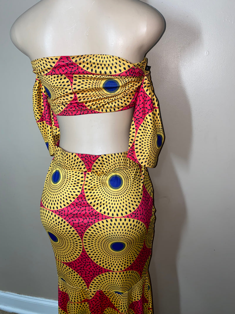 Maxi Skirt Set- 2 piece Mermaid skirt set - Size Medium