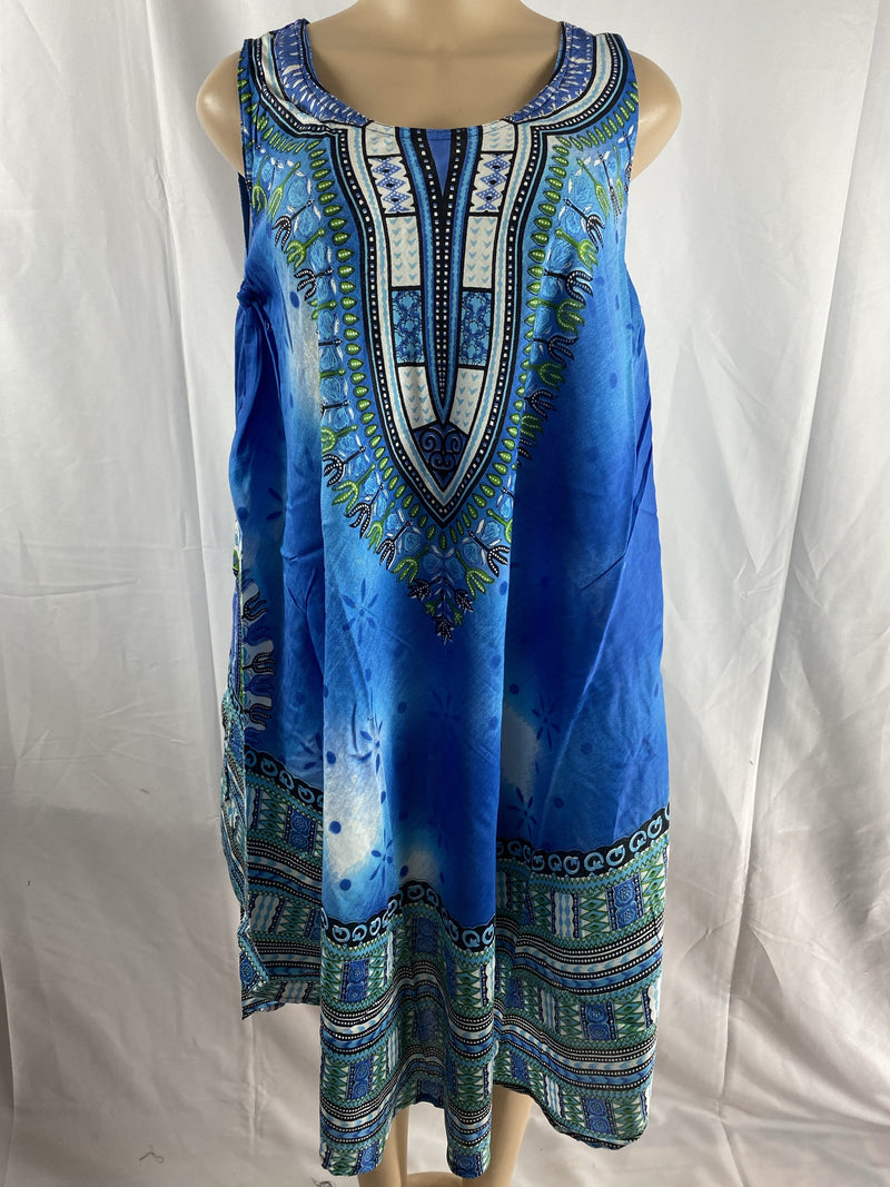 Dashiki print Umberella Dress - Afrocentric Boutique