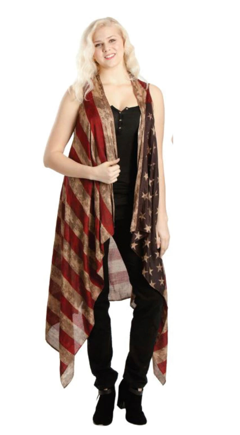 Sarong - Weathered Flag print- Free size