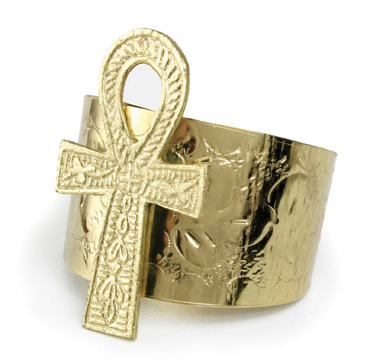 Jewelry Bracelets - Ankh Cuff Bracelet - Afrocentric Boutique
