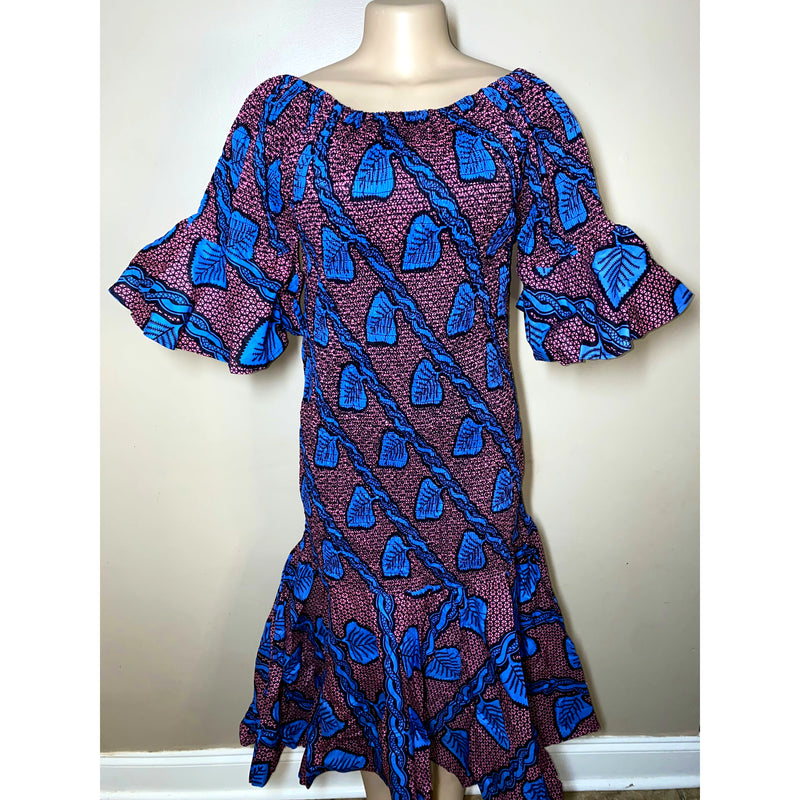 Dress - Chinch Body Dress with matching head wrap Collection - Afrocentric Boutique