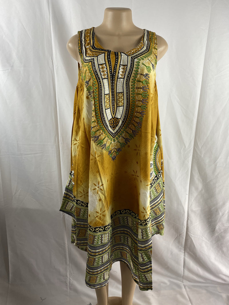 Dashiki print Umberella Dress