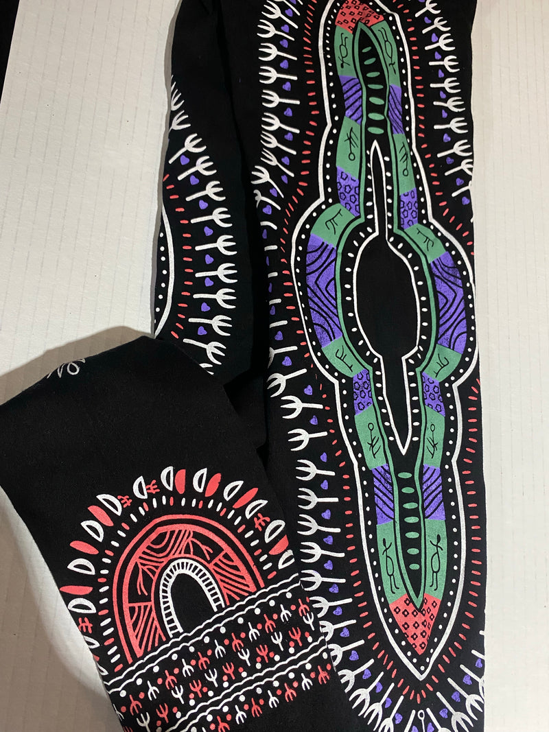 Leggings - Dashiki Print Leggings -Free Size - Afrocentric Boutique