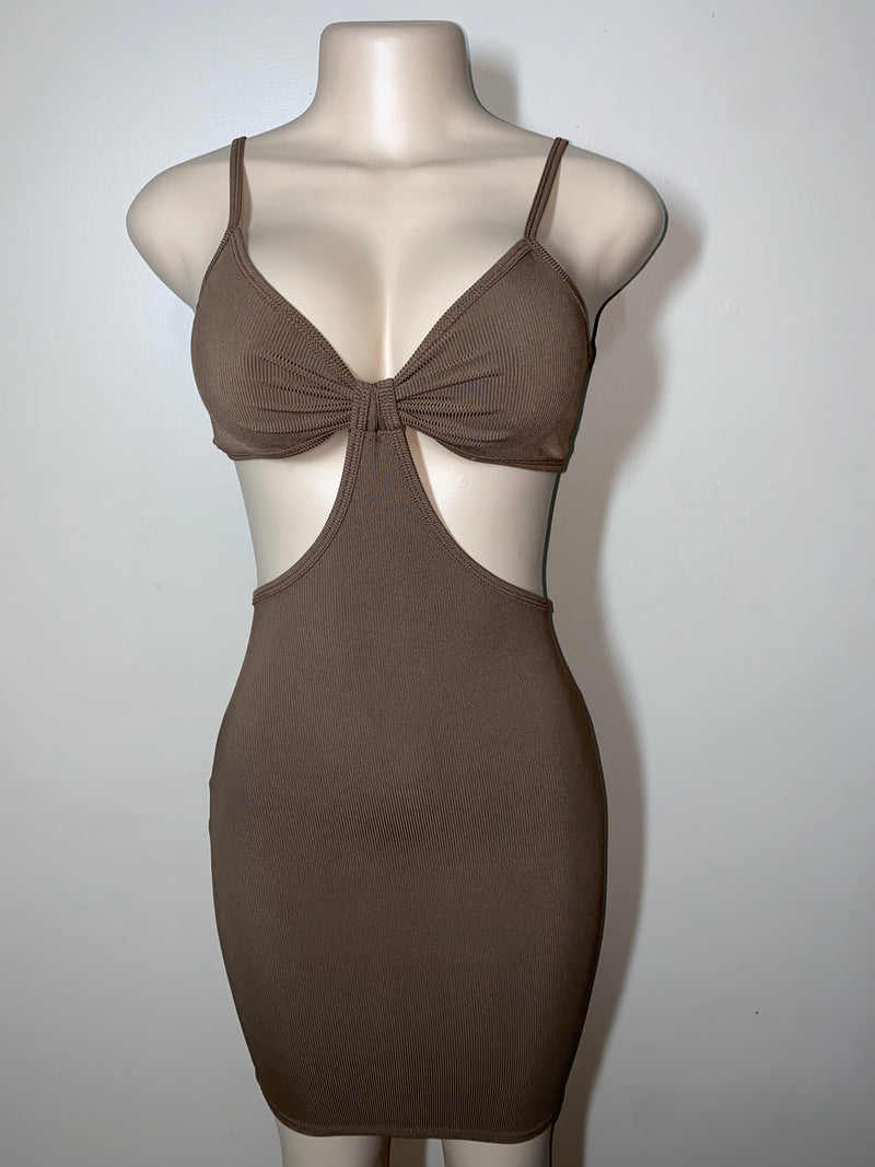 Dress Bodycon- Peek a boo Contour Dress