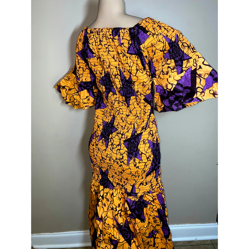 Dress - Chinch Body Dress with matching head wrap Collection - Afrocentric Boutique