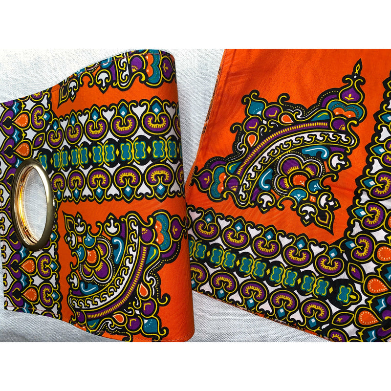Maxi Skirt Set - Star Burst - Ankara African print Maxi Skirt with Purse and matching headwrap