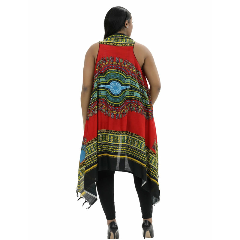 Sarongs- Traditional Dashiki print with fringes