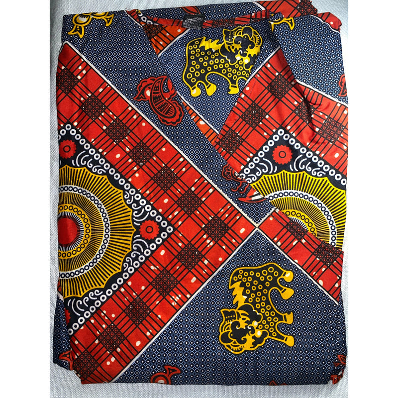 Wrap Dress - African print Wrap dress with matching head wraps and purse