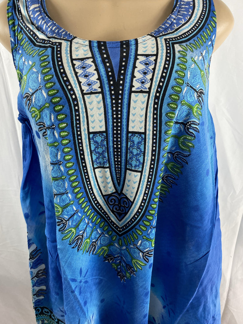 Dashiki print Umberella Dress