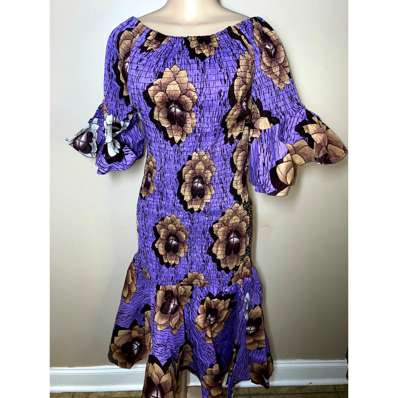 Dress - Chinch Body Dress with matching head wrap Collection - Afrocentric Boutique