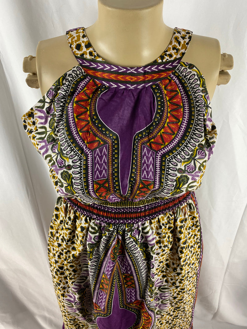 Dashiki Cheetah Print Dress