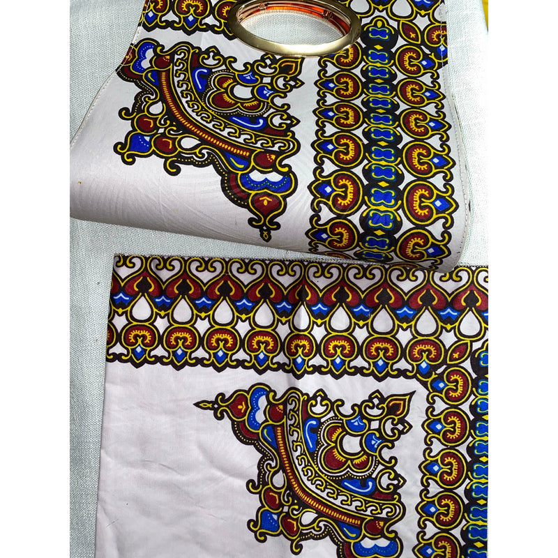 Maxi Skirt Set - Star Burst - Ankara African print Maxi Skirt with Purse and matching headwrap