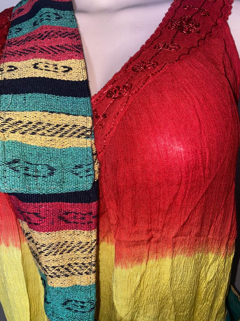 Handbag/Tote- Large Rasta Festival Tote/Purse