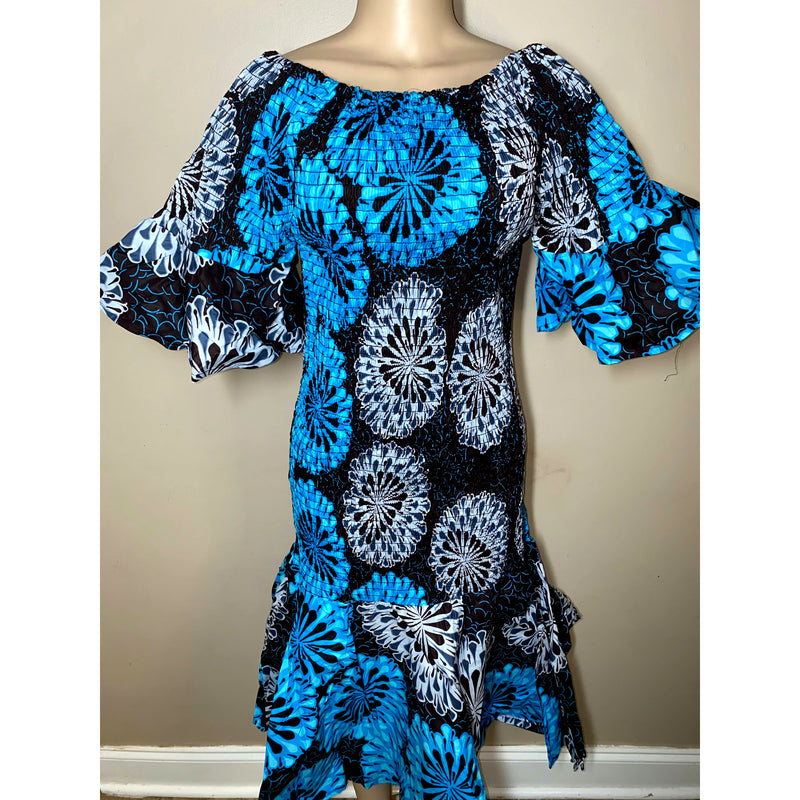 Dress - Chinch Body Dress with matching head wrap Collection - Afrocentric Boutique