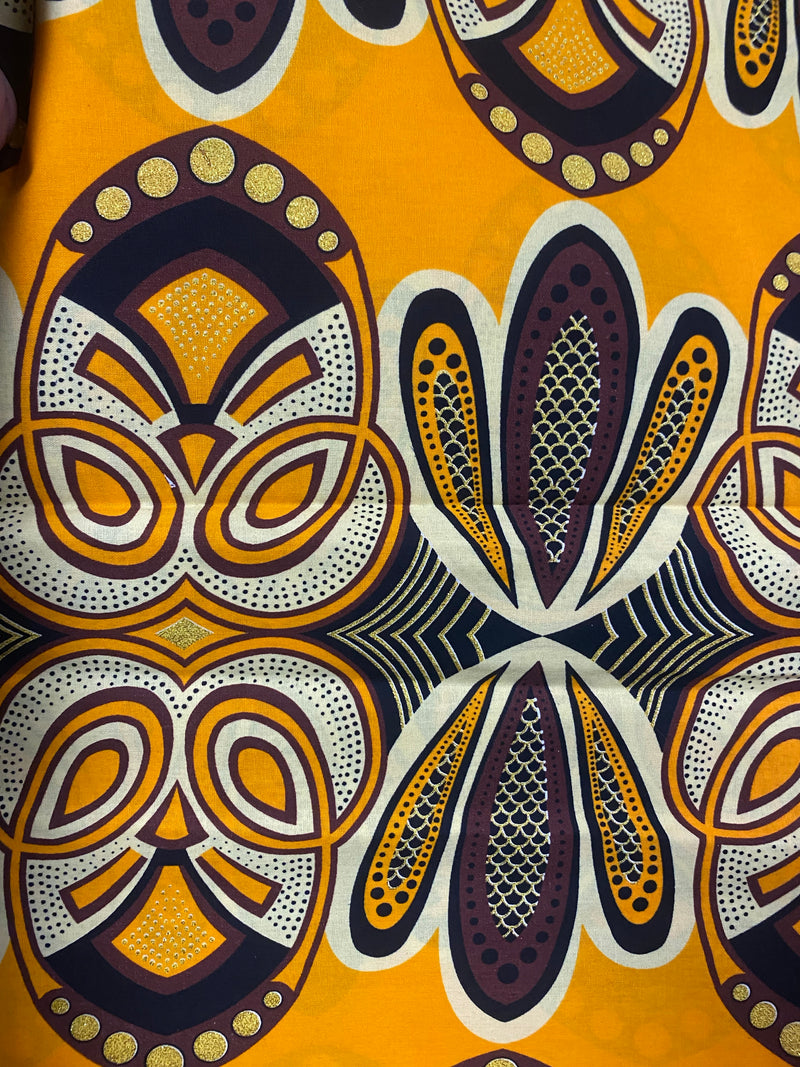 Fabric - 6 yard Bolts - Ankara Wax Cloth - 100% Cotton