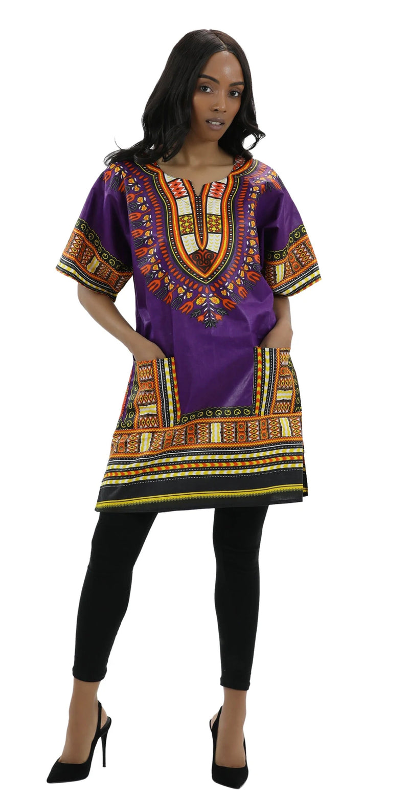 Dashiki- Traditional print unisex dashiki