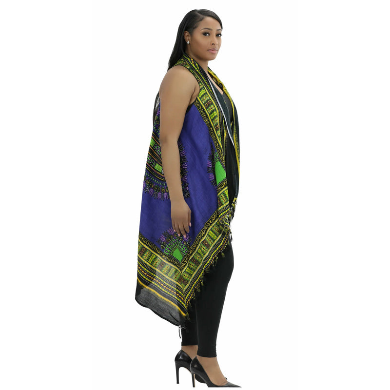 Sarongs- Traditional Dashiki print with fringes