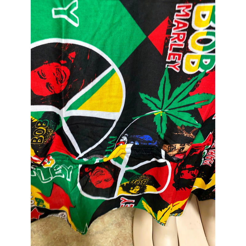 Rasta Sun Dress- Marley/Rasta Maxi Dress with tie neck