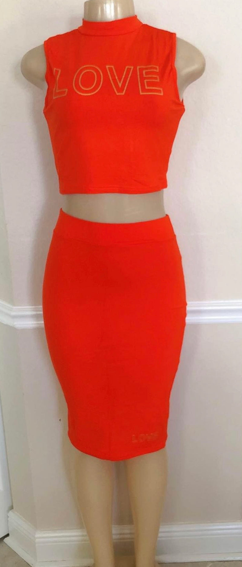 Skirt Set - Love pencil skirt set