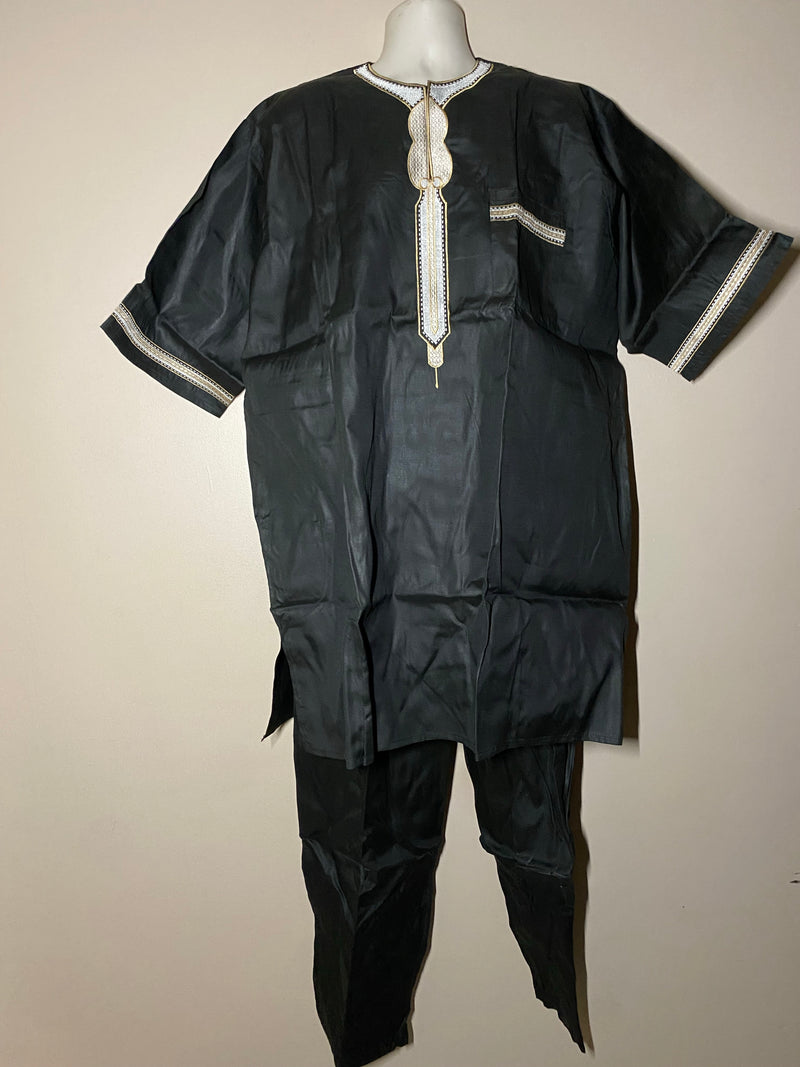 Men’s Set 829 - 3pc Classic Man Embroidered Set - Afrocentric Boutique