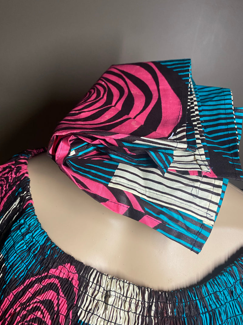 Dress - Chinch Body Dress with matching head wrap Collection - Afrocentric Boutique