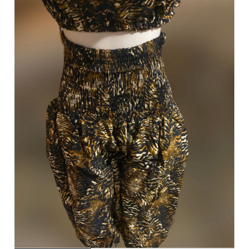 Walk on the wild side - 3Pc Pants set in Cheetah Print - Afrocentric Boutique